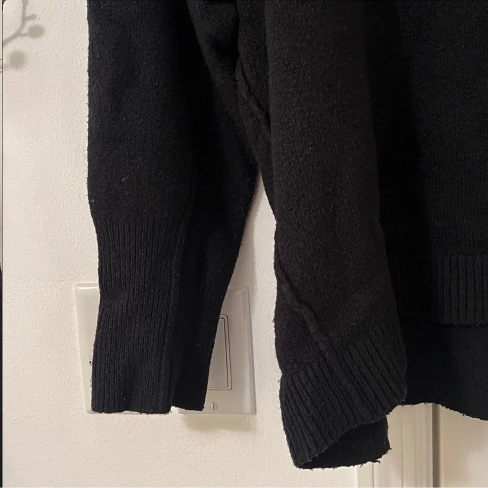 Free People Afterglow Tunic Sweater Black XS